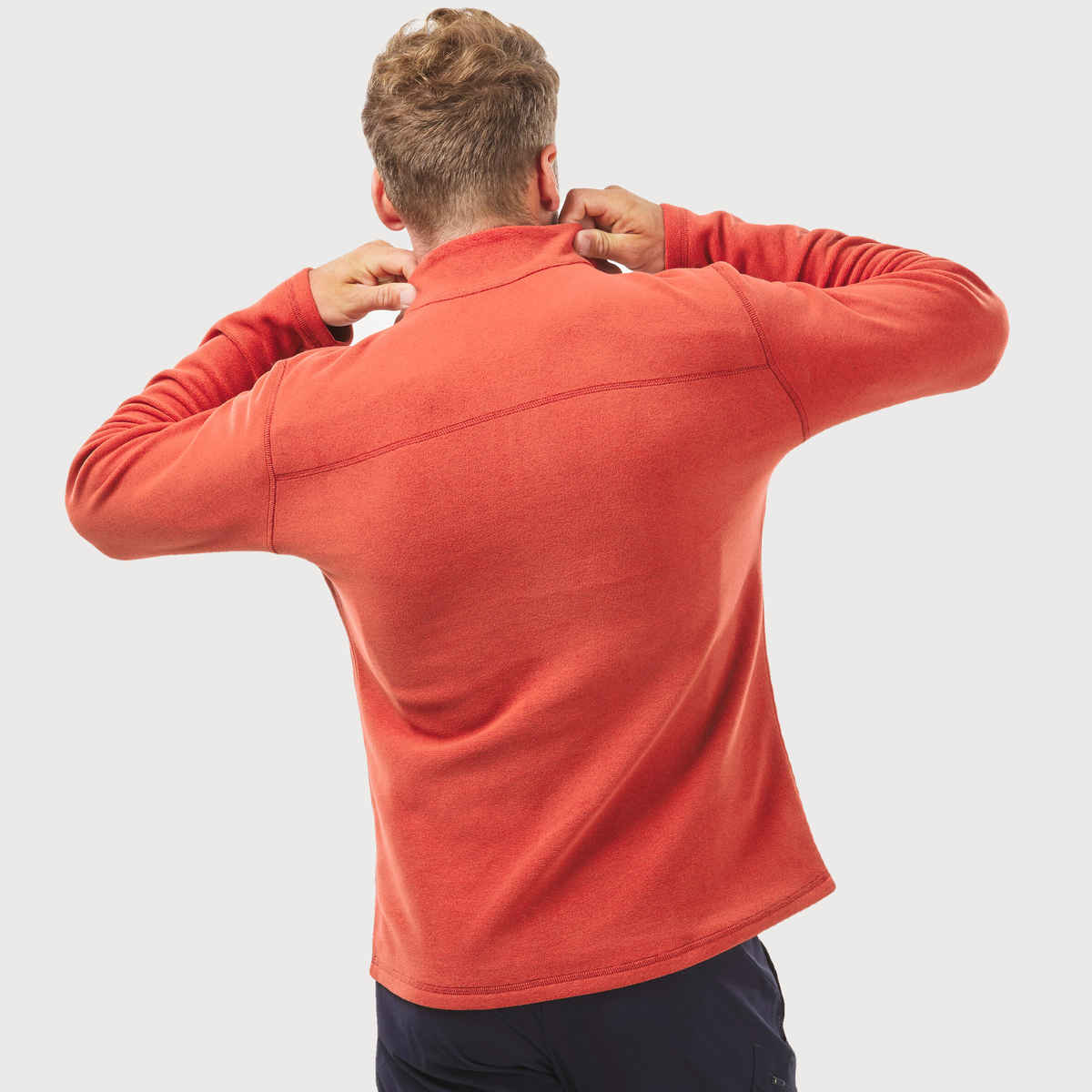 Decathlon | Quechua Men's Half Zip Fleece - Red, L