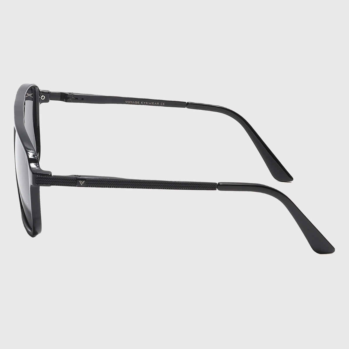 Voyage Unisex Plastic Wayfarer Sunglasses | Black - Free Size