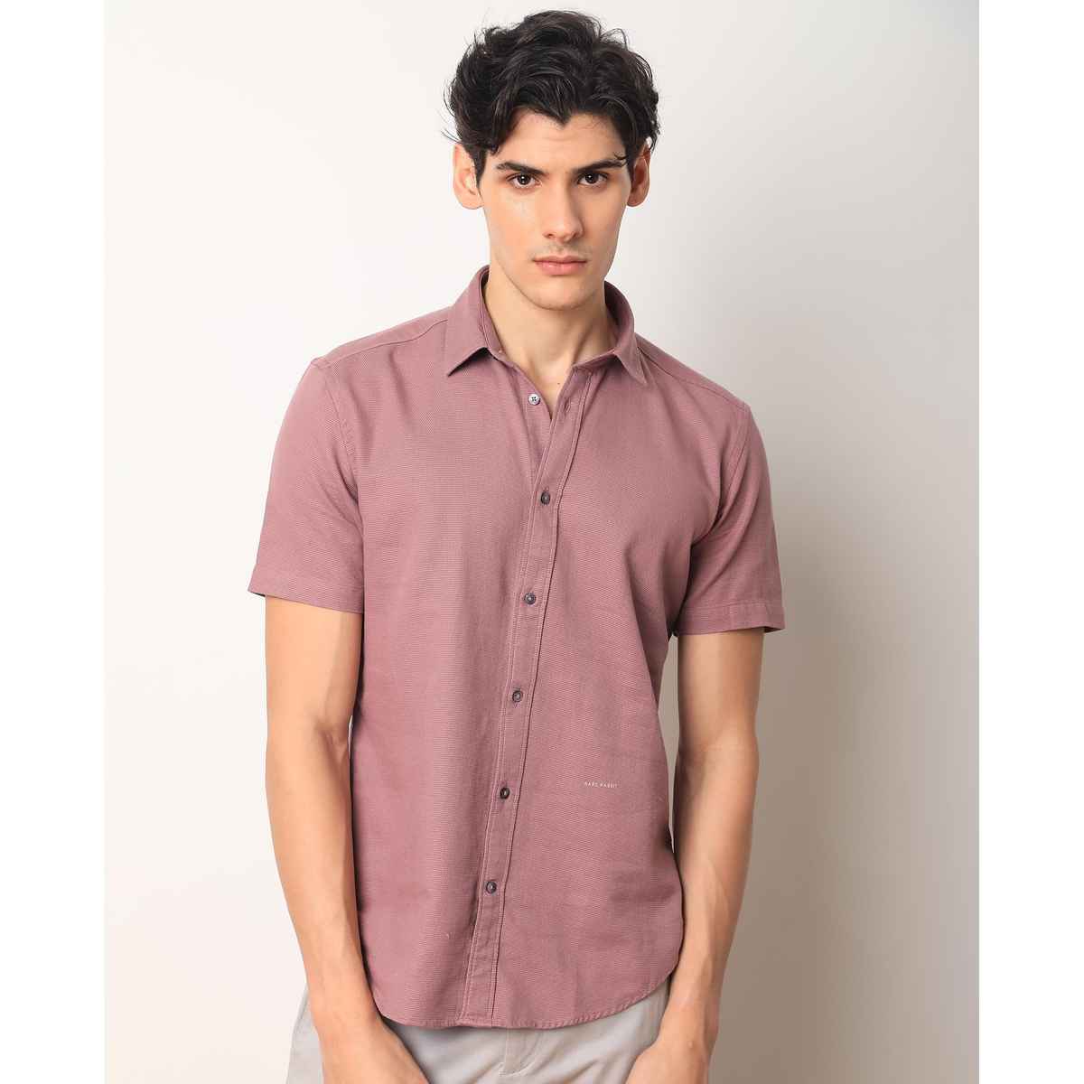 Rare Rabbit Men's Rissa Dusky Shirt | Pink - S