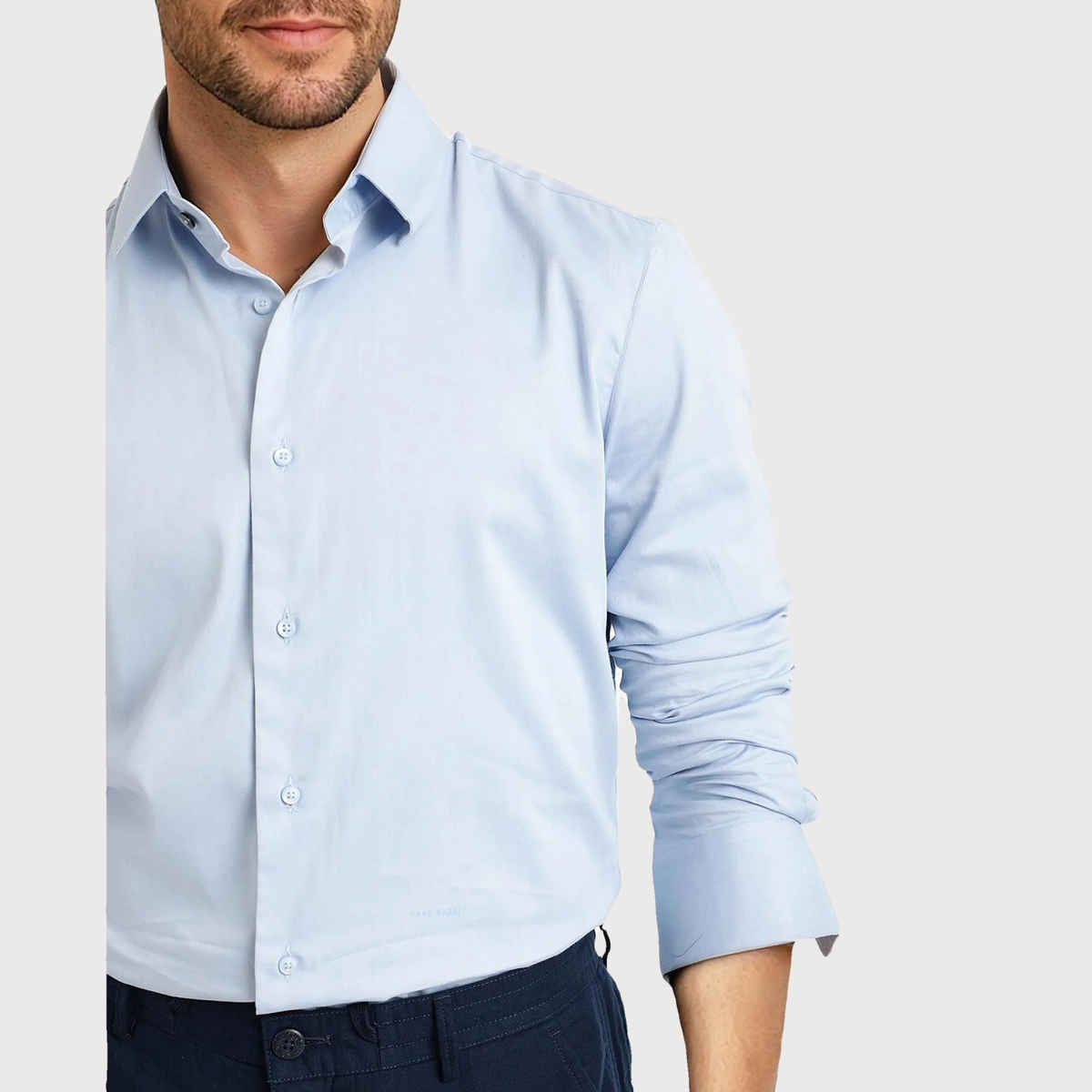 RARE RABBIT Men's Holla Light Shirt | Blue - XL