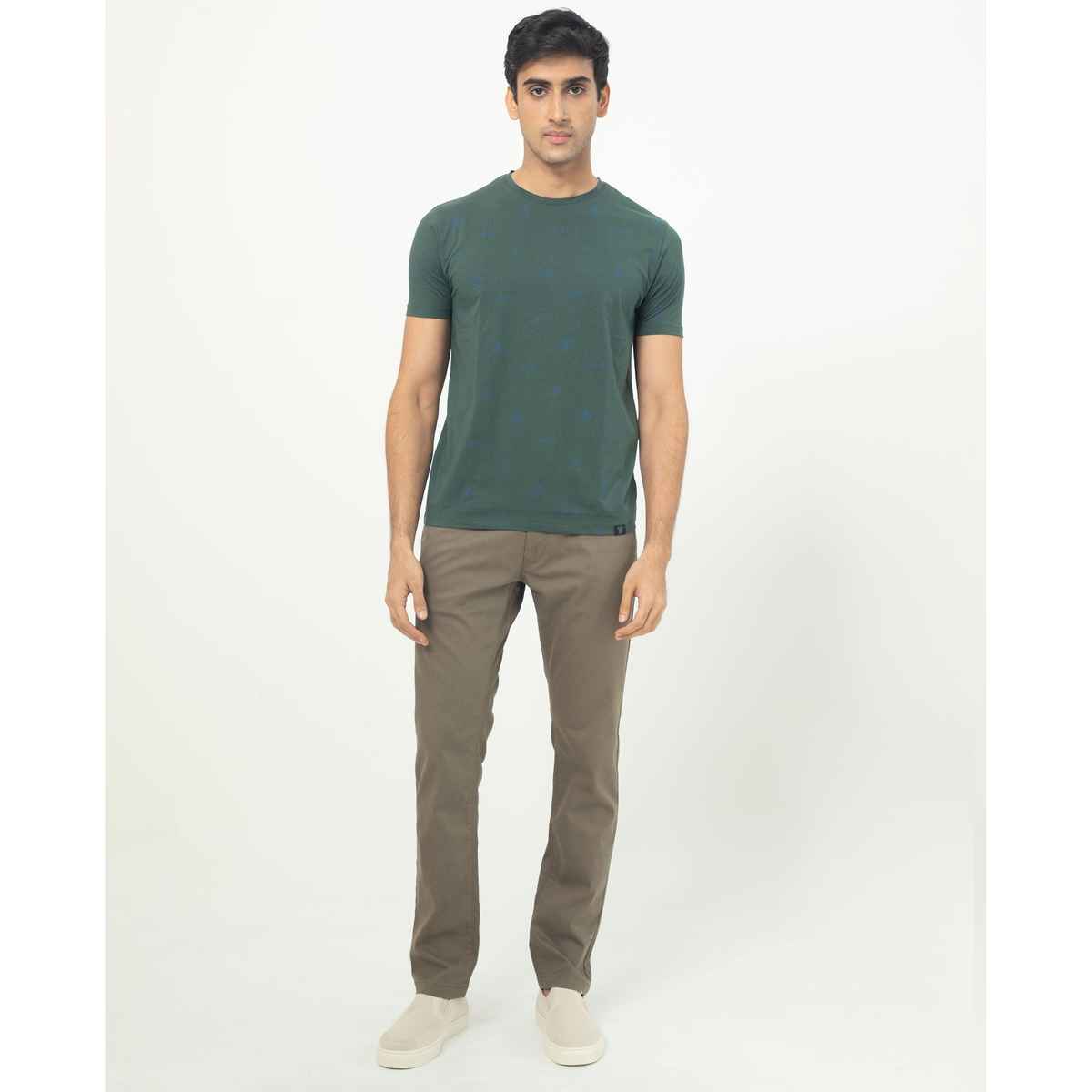 Rare Rabbit Men's Grammy Dark T-shirt | Green - S