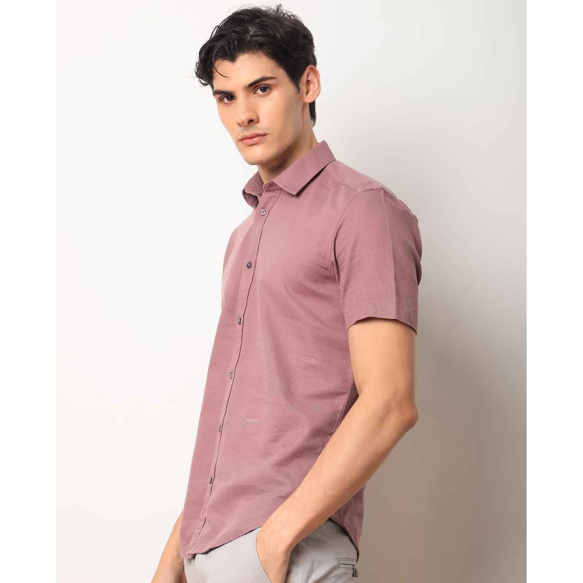 Rare Rabbit Men's Rissa Dusky Shirt | Pink - S