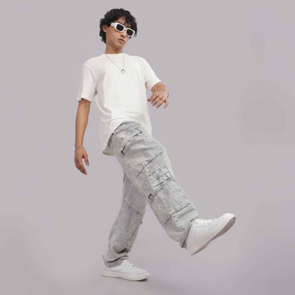 Springman Unisex Round Neck T-shirt | White - M