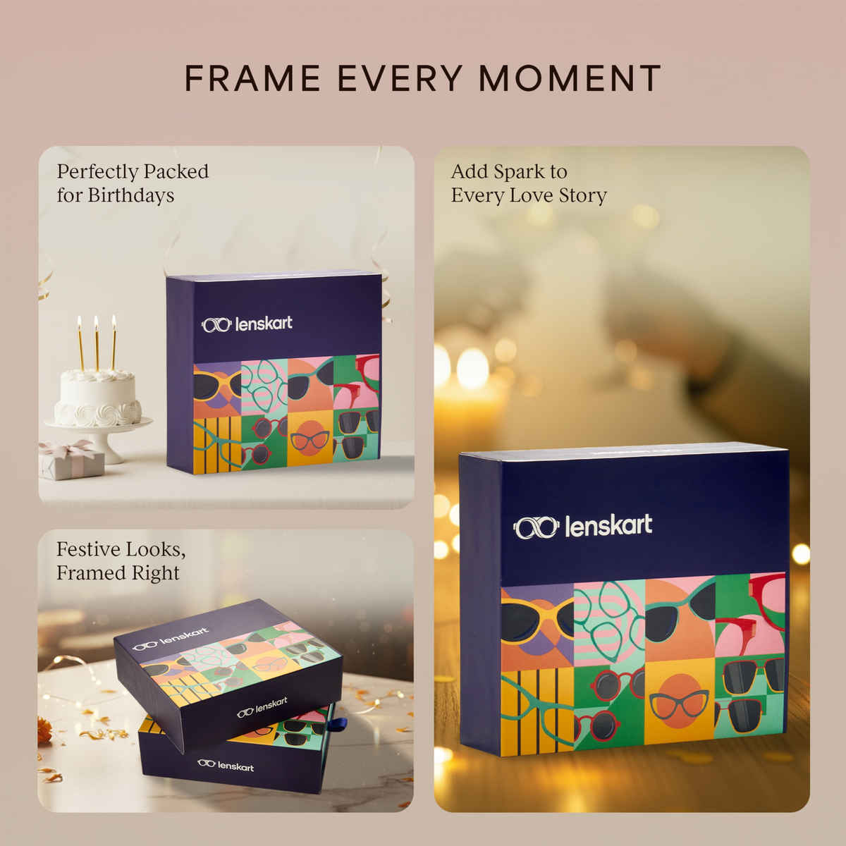 Lenskart Gift Box- (Sunglasses,Lens Cleaner, Cleaning Cloth, Carry Pouch)