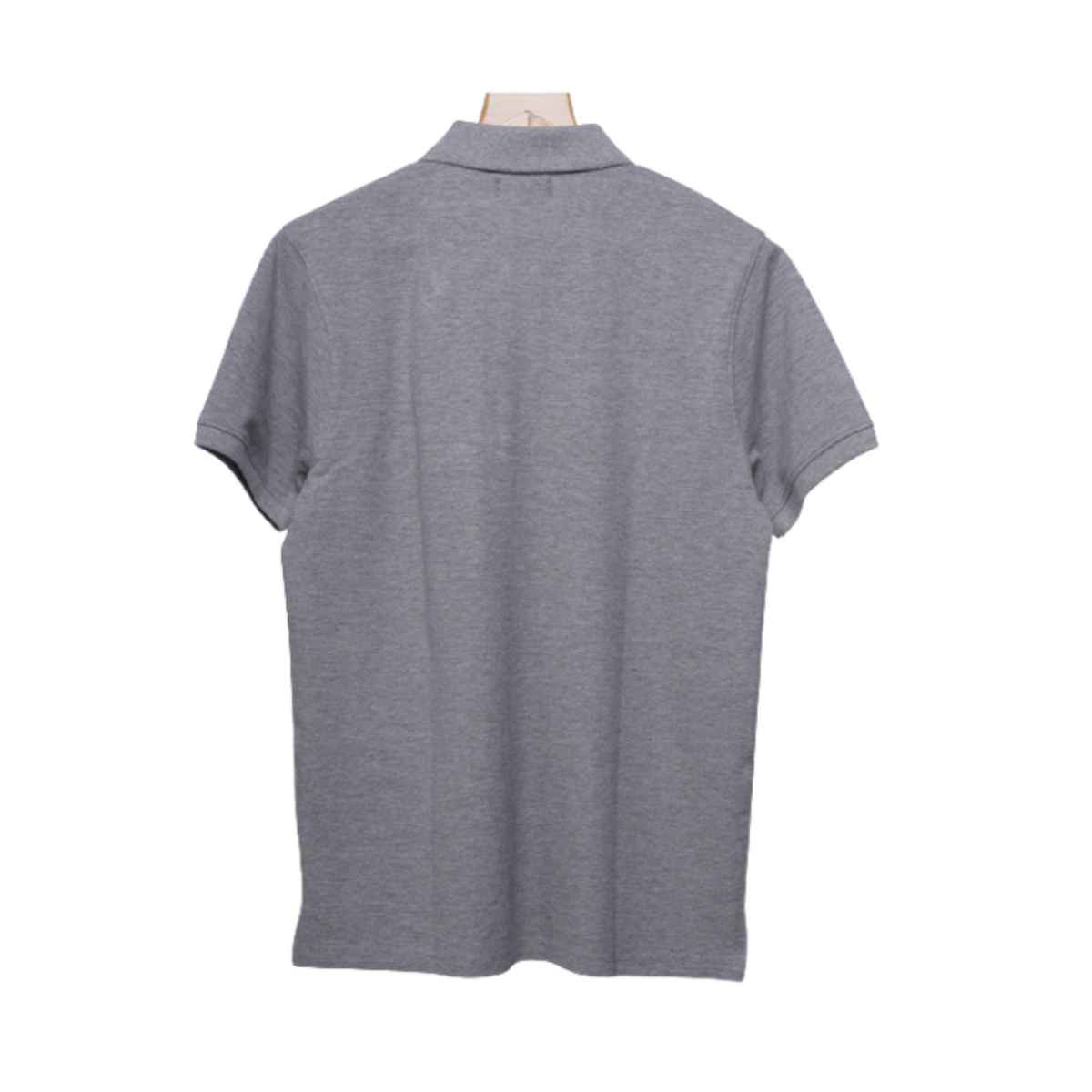 EQL Men's Cotton Solid Lightweight & Breathable Polo T-shirt | Grey - L