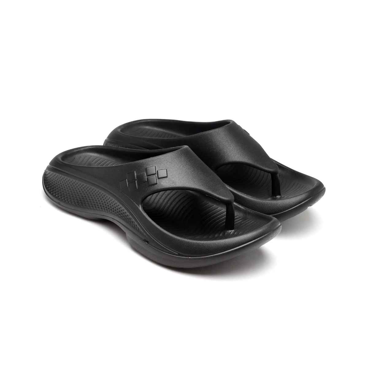 Asian Safari-01 Men Slippers Black (Size-7)