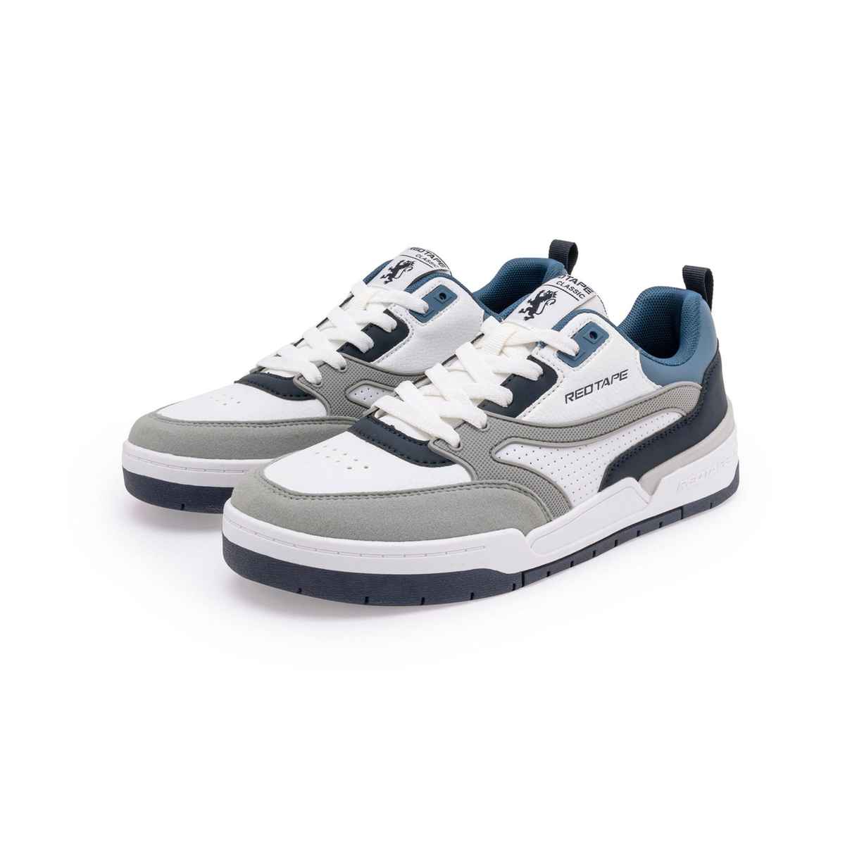 Red Tape Men's Sneakers | RSL0274B | White and Blue - UK 6