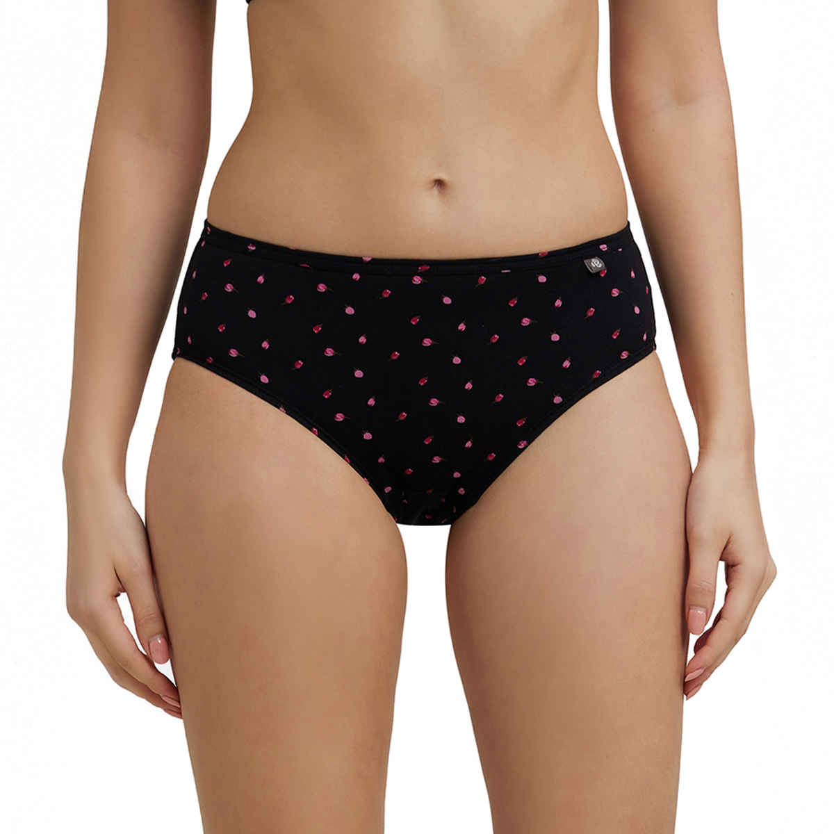 Jockey 1406 Women's Super Combed Cotton Mid Waist Hipster Underwear Panty|PO3 | Multicolor Dark assorted-L