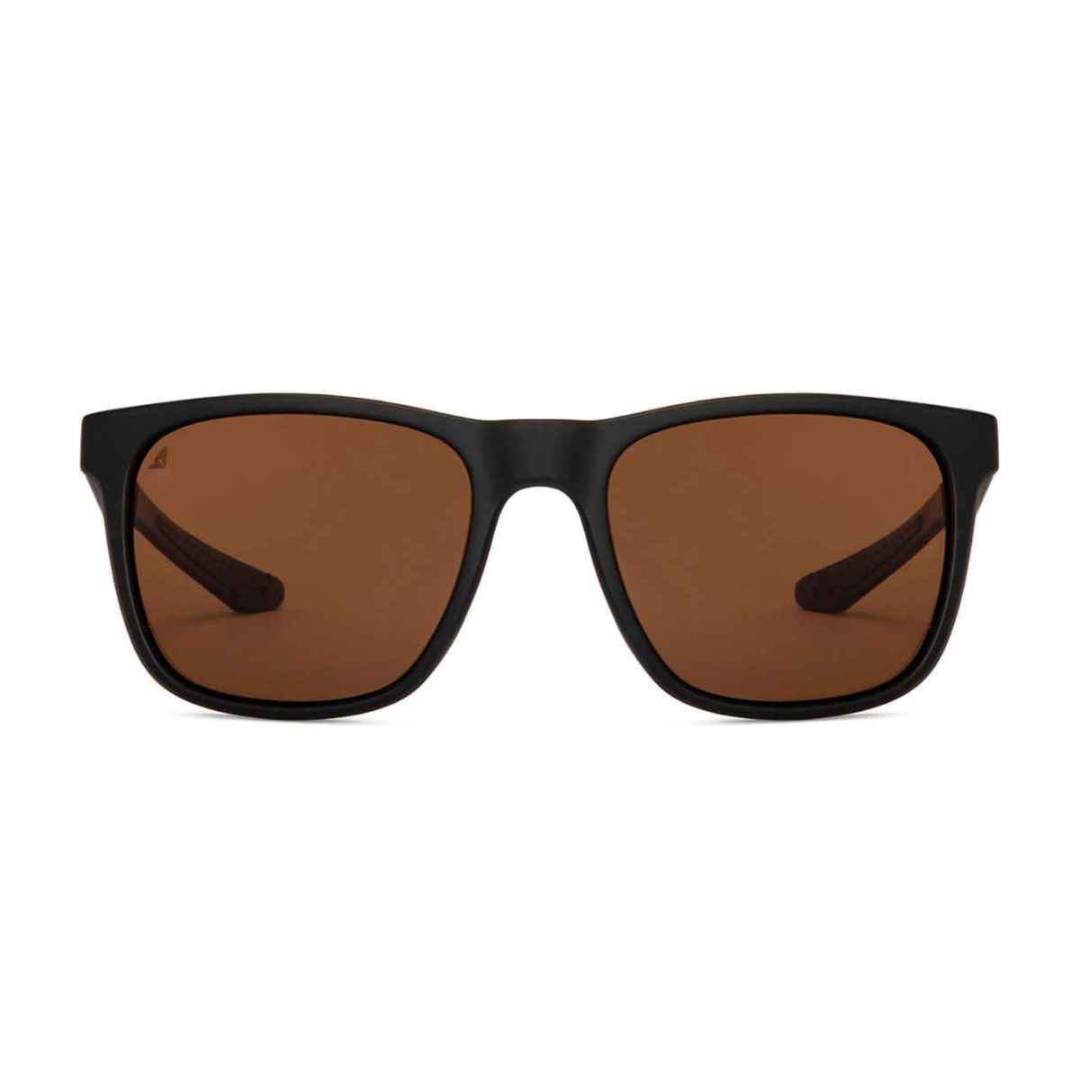 Vincent Chase By Lenskart Unisex Solid Polycarbonate Wayfarer Sunglasses | Black and Brown - L