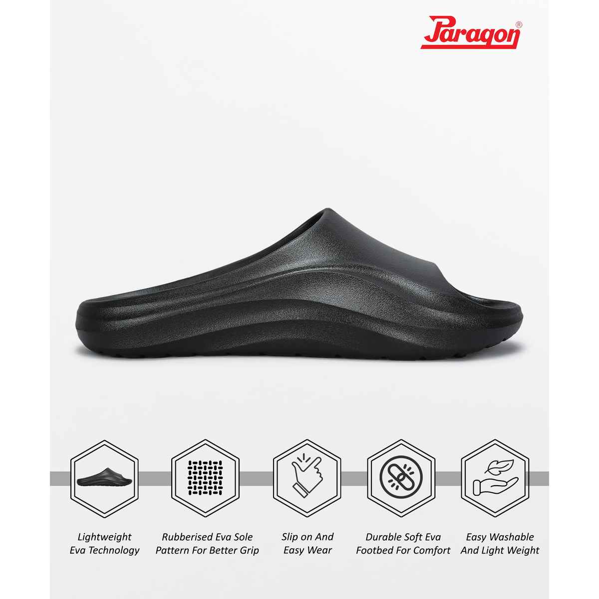 Paragon Men's Black Eva Slippers EVK10926G UK 9