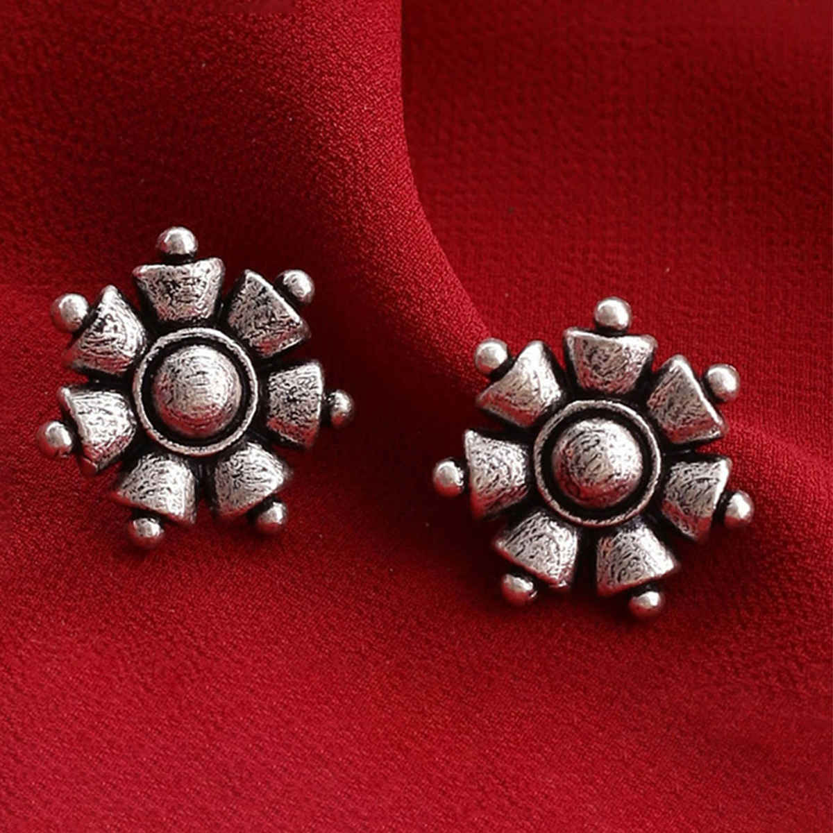 Voylla Nayantara Floral Motif Stud Earrings