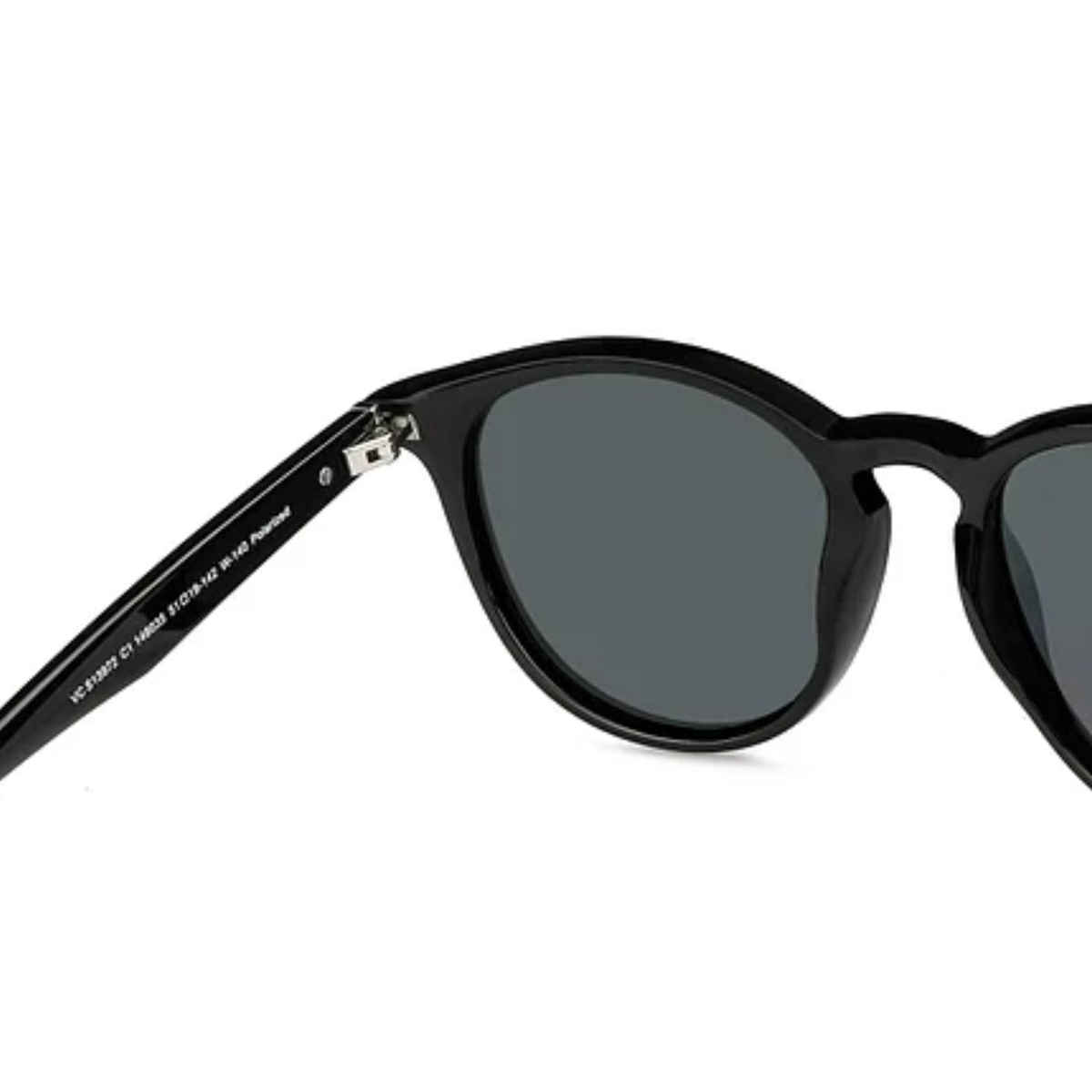 Vincent Chase By Lenskart Unisex Metal Round Sunglasses | Black - M