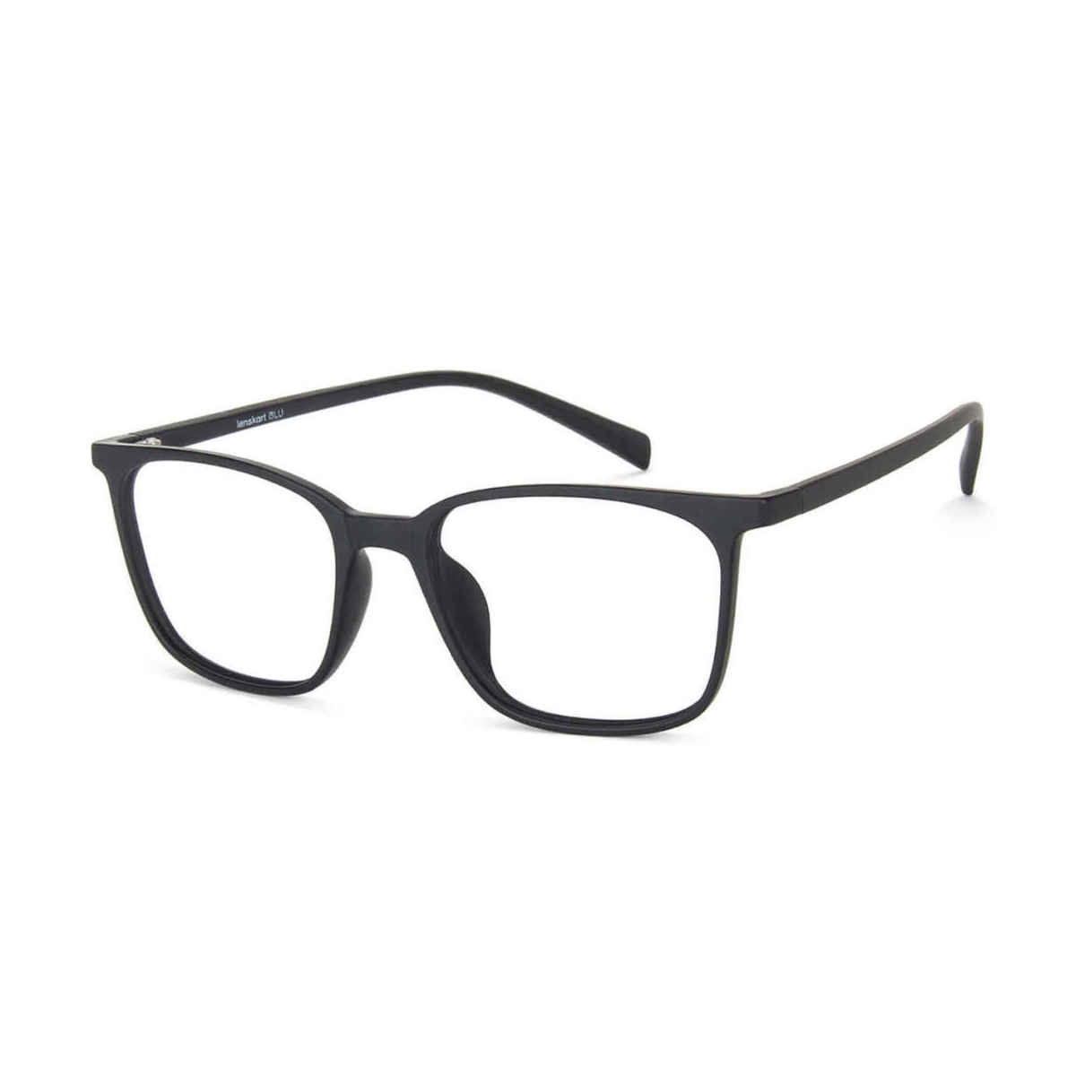 Lenskart Blu Unisex Solid Plastic Computer Glasses | Classic Black - M