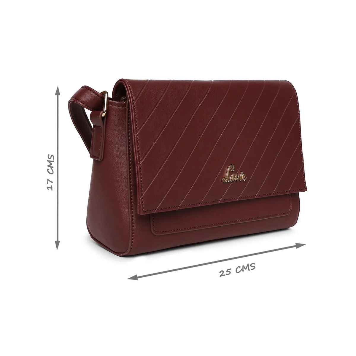 Lavie Women's Becca Polyester Sling Bag | Wine - S