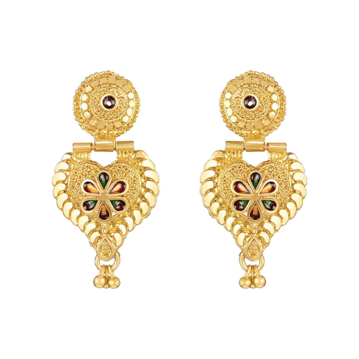 Shining Diva Fashion Latest Design One Gram Gold Plated Jewellery Set for Women and Girls 11503s