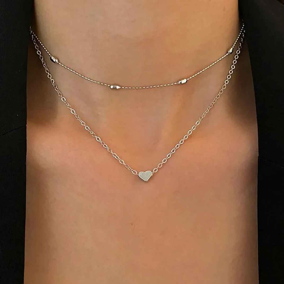 Shining Diva Fashion 6 Pcs Combo Latest Stylish Western Necklace Set for Women and Girls | 15857np