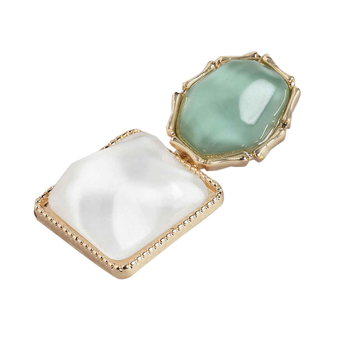 Carlton London Gold Plated with Natural Stone Drop Earring | FJE4589