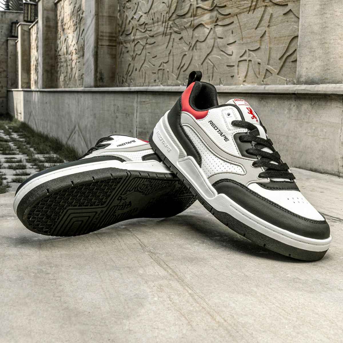 Red Tape Men's Sneakers | RSL0272A | White and Red - UK 7