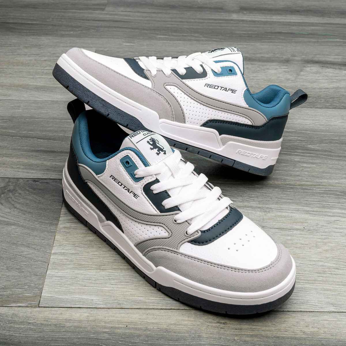 Red Tape Men's Sneakers | RSL0274B | White and Blue - UK 6