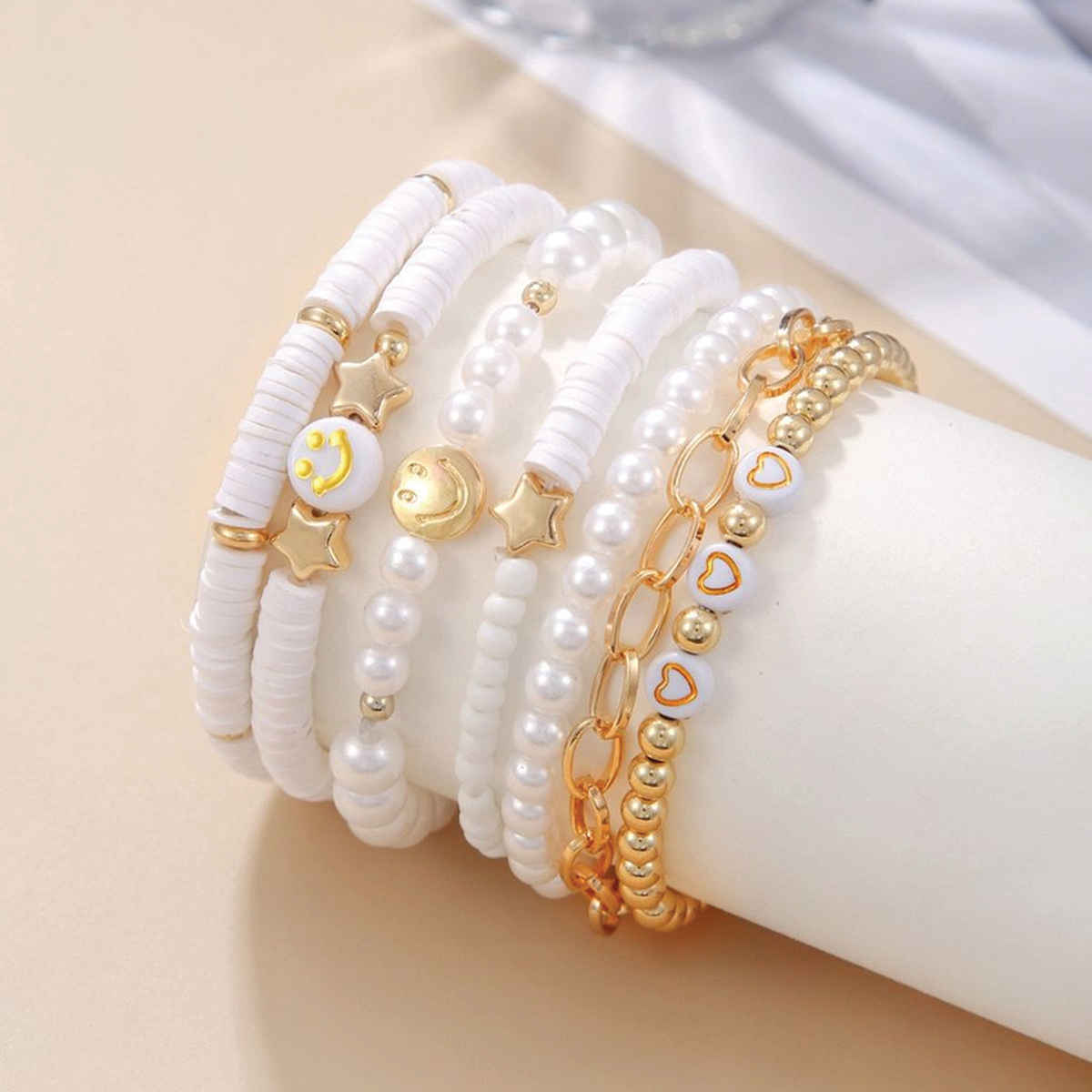 Shining Diva Fashion Stylish Multilayer Boho Bohemian Bangle Bracelet for Women and Girls | 15877b