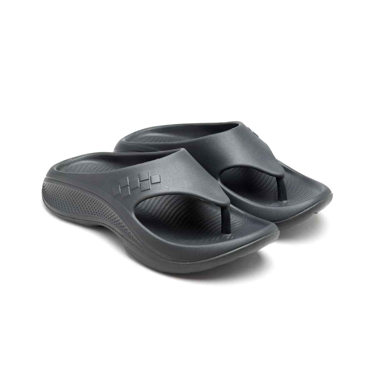 Asian Safari-01 Men Slippers Dark-Grey (Size-8)