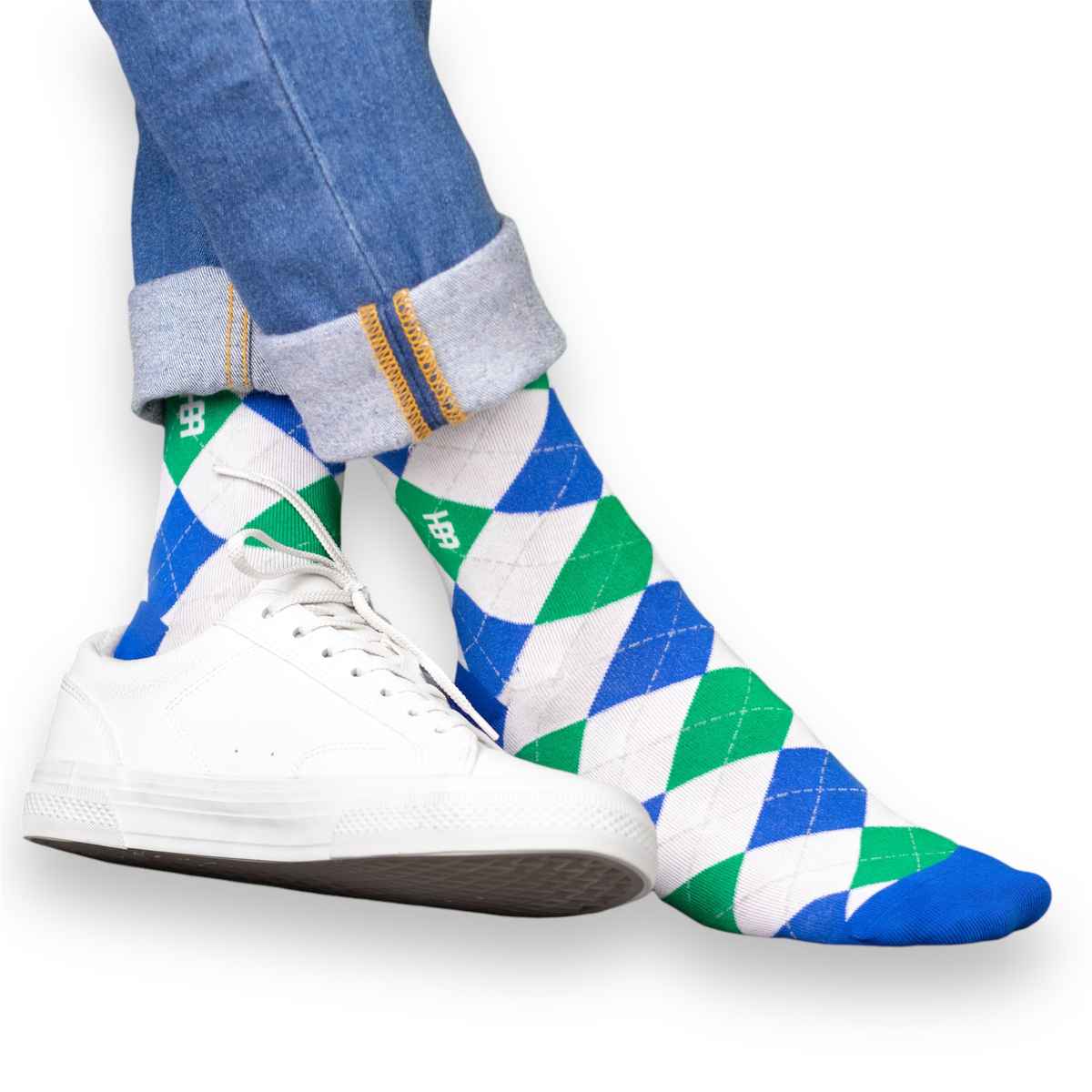 Socksoho Men's Patterned 95% Combed Cotton and 5% Spandex Socks | Assorted - Free Size
