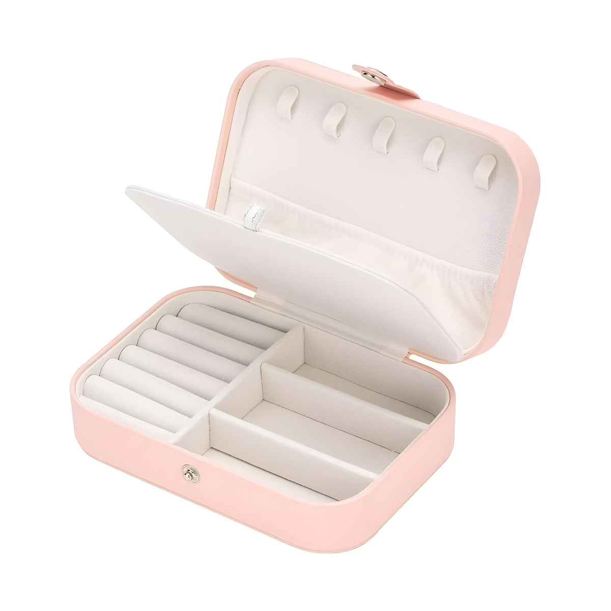Just Lil Things Travel Jewellery Organizer Box - Compact And Elegant Storage Case | Jltjk0001