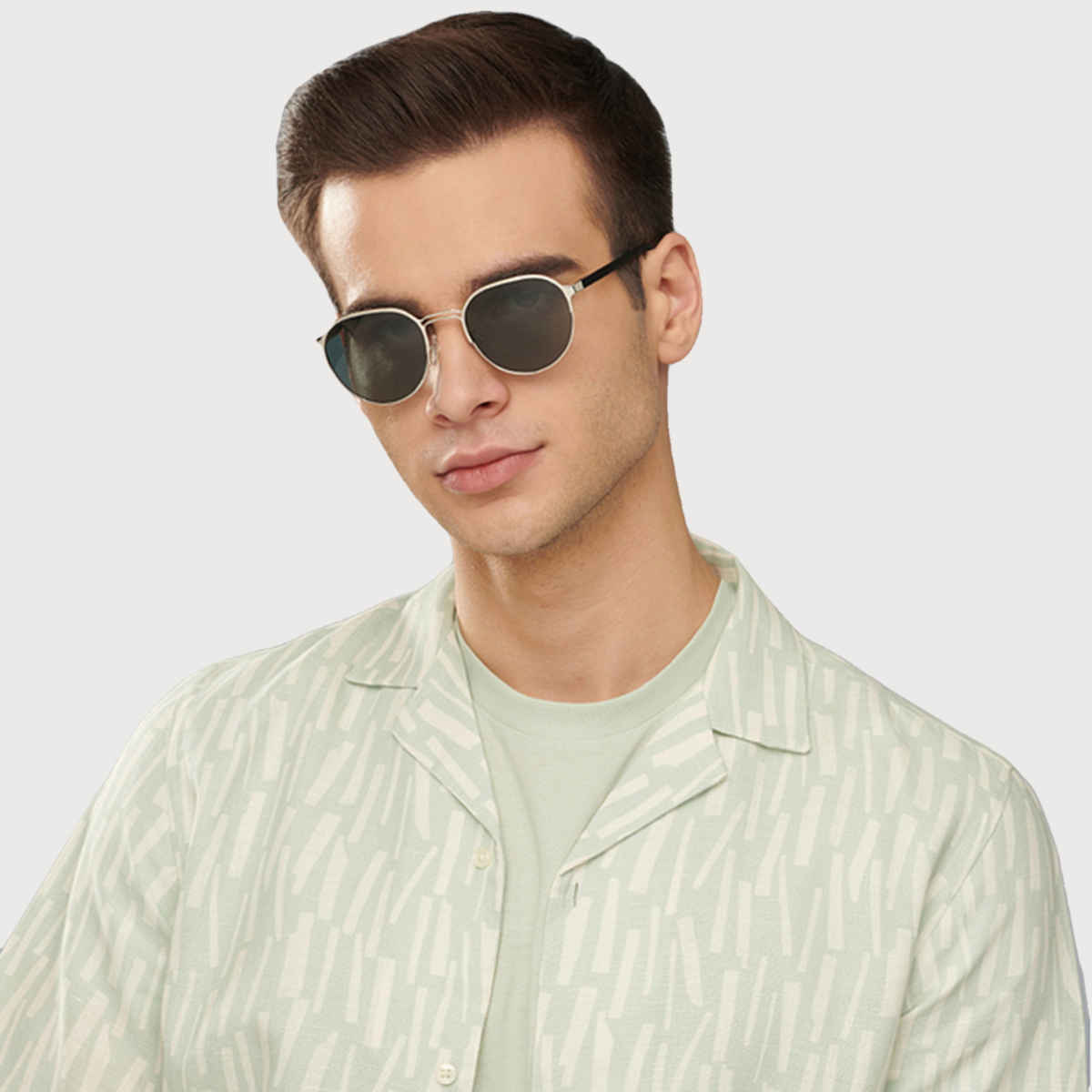 John Jacobs By Lenskart | Premium Polarized Sunglasses | Unisex | Round | Medium-133mm | Green