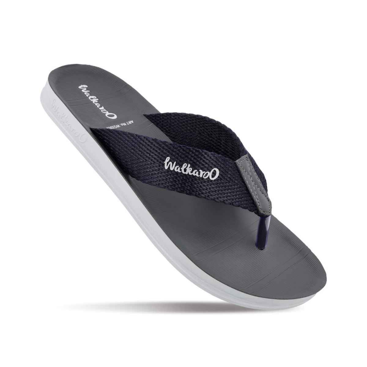 Walkaroo Men's Daily Wear Comfort Sandals - WG5002 Blue | UK9