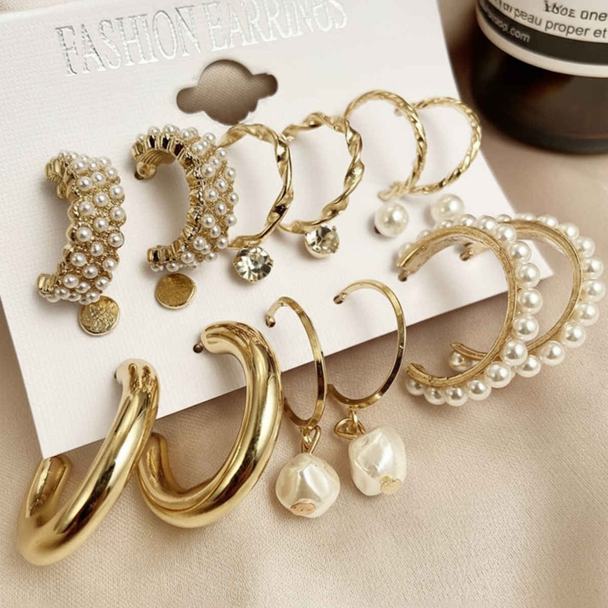 YouBella Jewellery Celebrity Inspired Gold Plated Earrings Combo for Girls and Women (YBEAR - 32901)