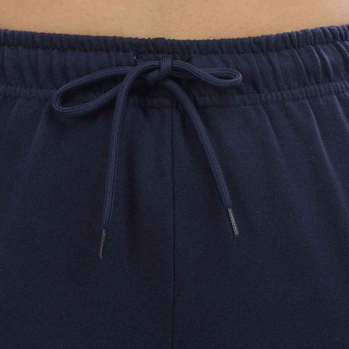 Springman Women's Solid Cotton Rich Baggy Track Pant | Blue - XL