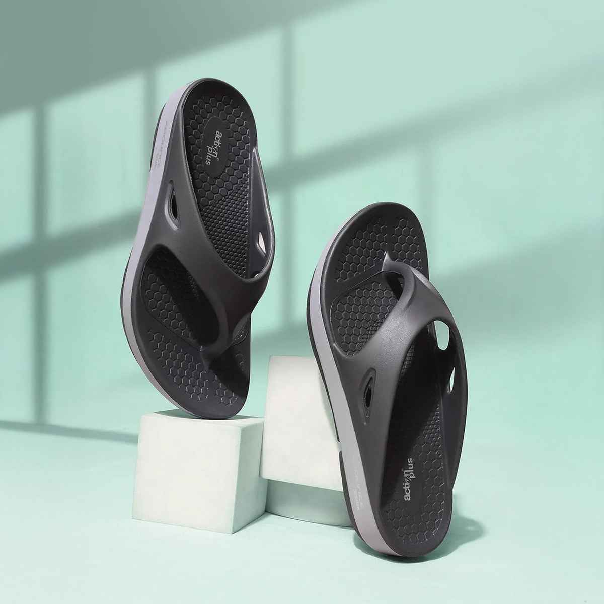 Action Eva Flotter Mens Eva Slippers | Uk | 7 | Dark Grey