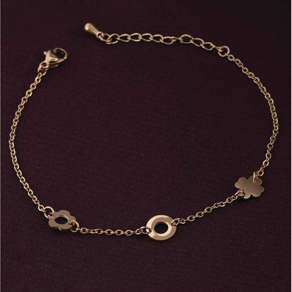 Palmonas Flower Charm Bracelet For Womens | Waterproof And Anti-Tarnish