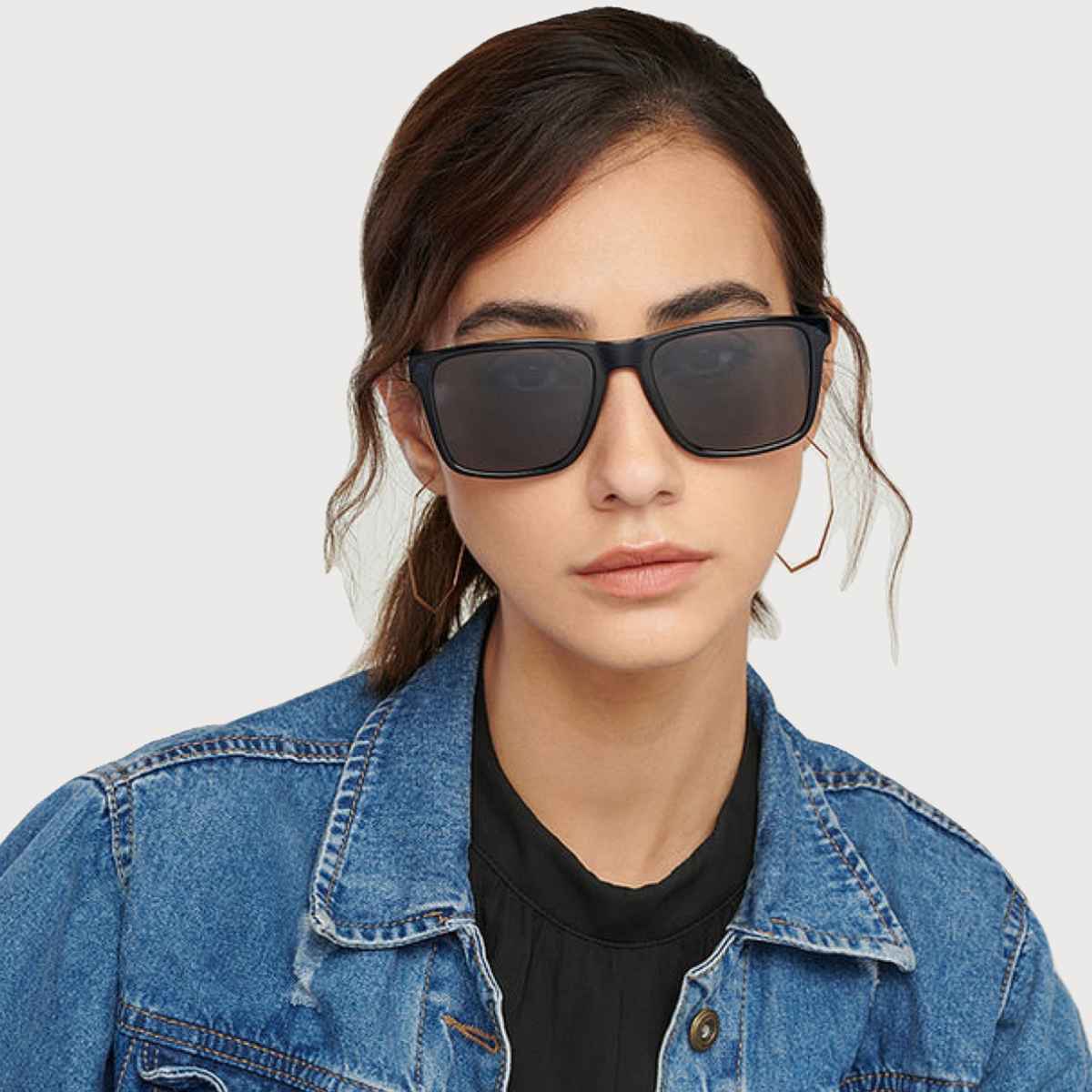 Vincent Chase By Lenskart Unisex Polycarbonate Wayfarer Sunglasses | Blue - L