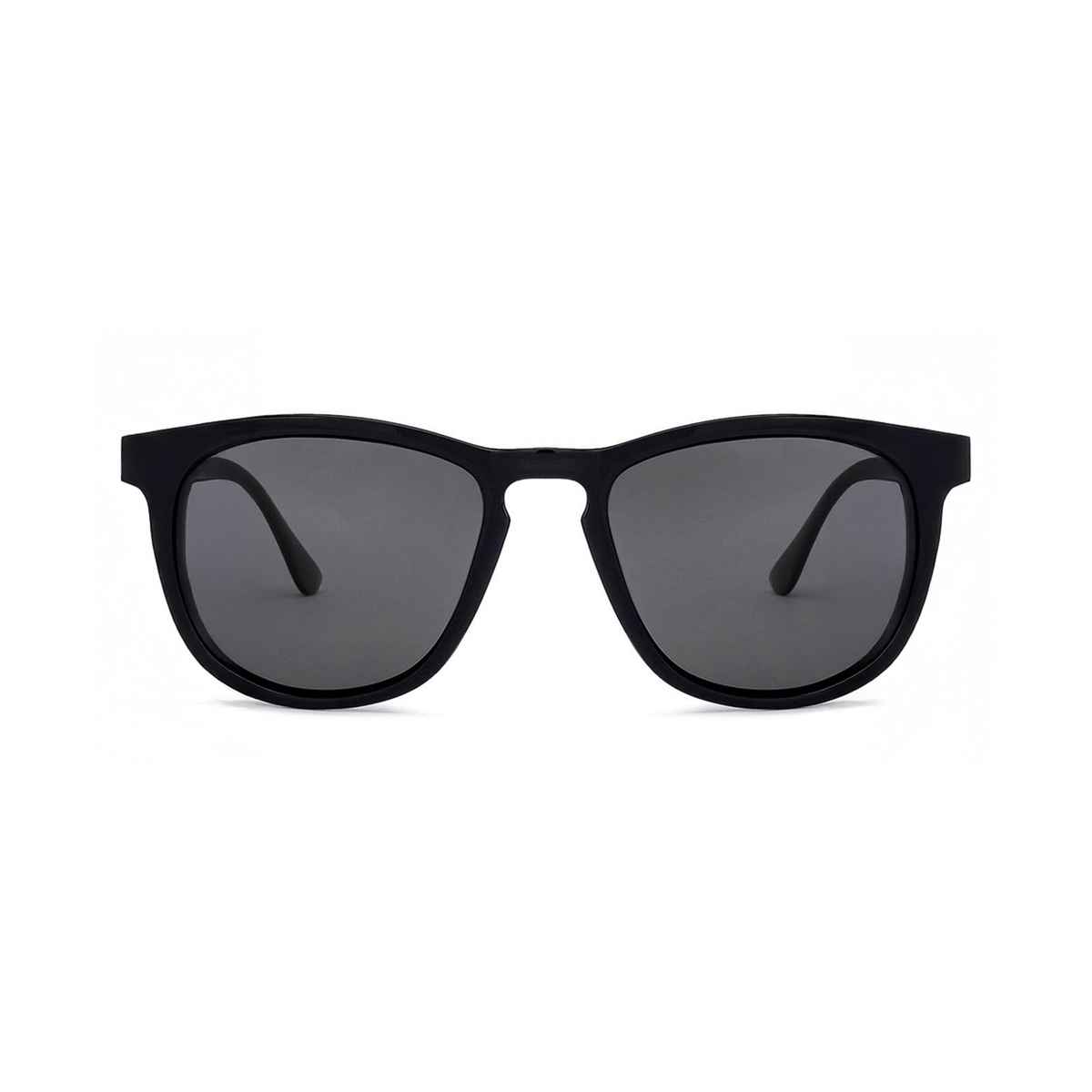 Vincent Chase By Lenskart Unisex Solid Polycarbonate Wayfarer Sunglasses | Black - L