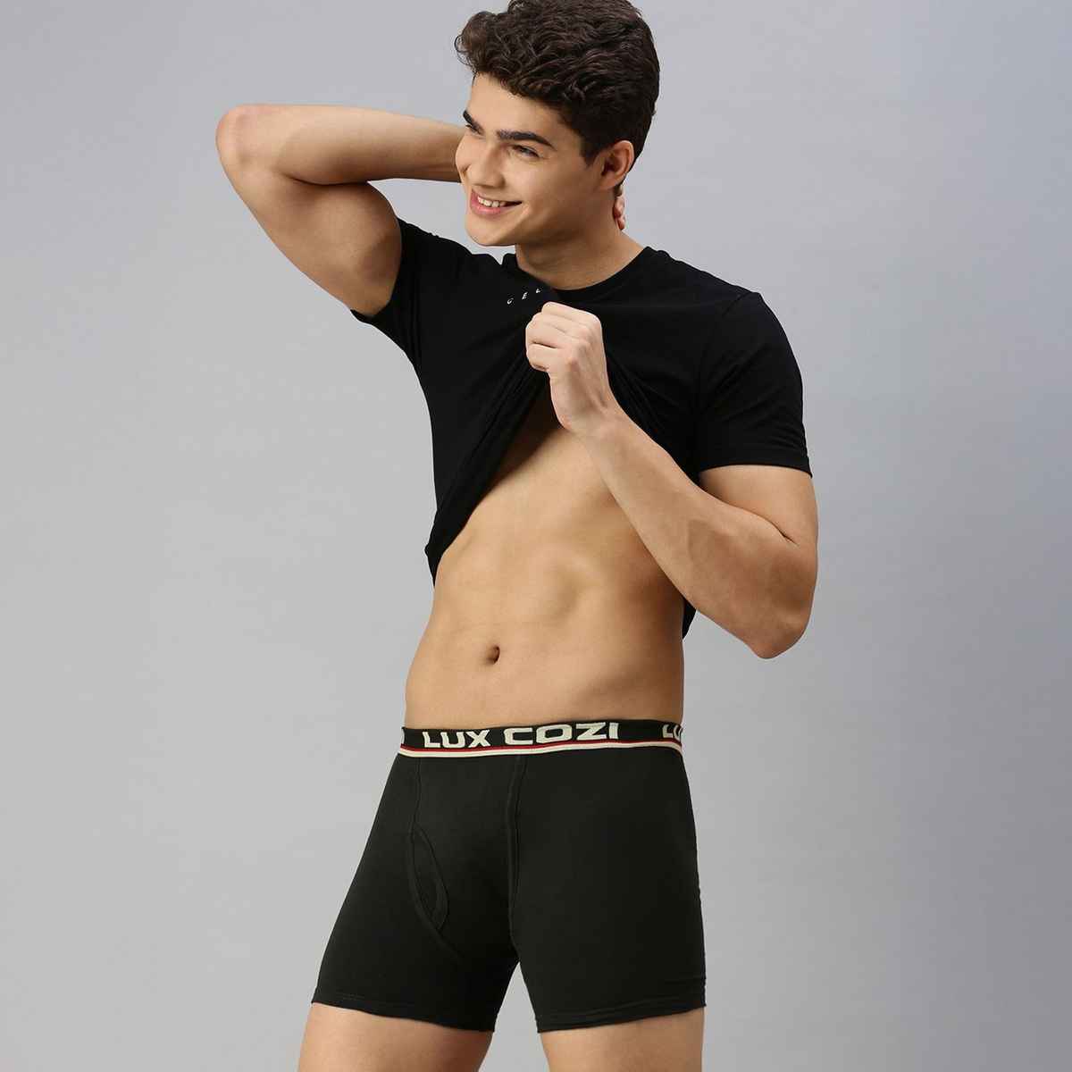 Lux Cozi Men's Solid Trunk | Assorted | 95 cm