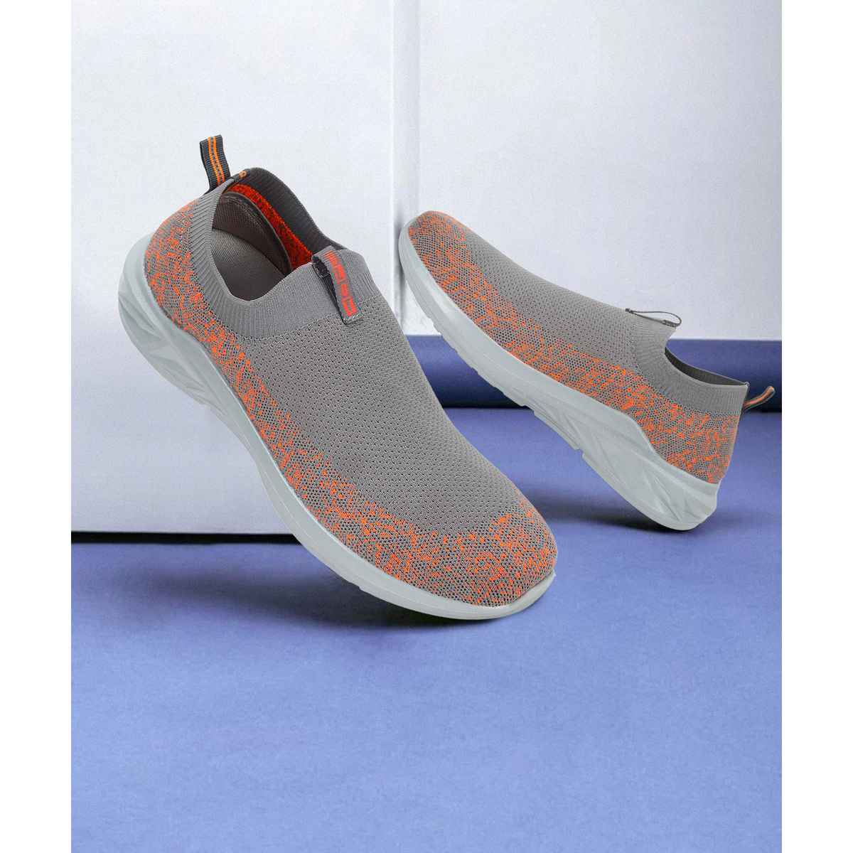 Paragon Men's Grey Pu Sports Shoes PUK3504GS UK 8