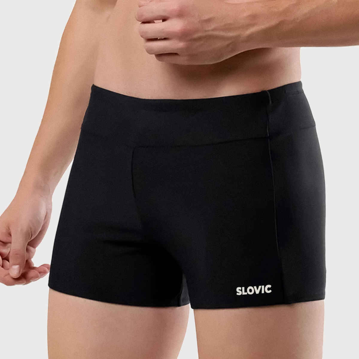 Slovic Men's Swimming Shorts with UPF30+ Sun Protection, Quickly Dries Stretchable Fabric| M