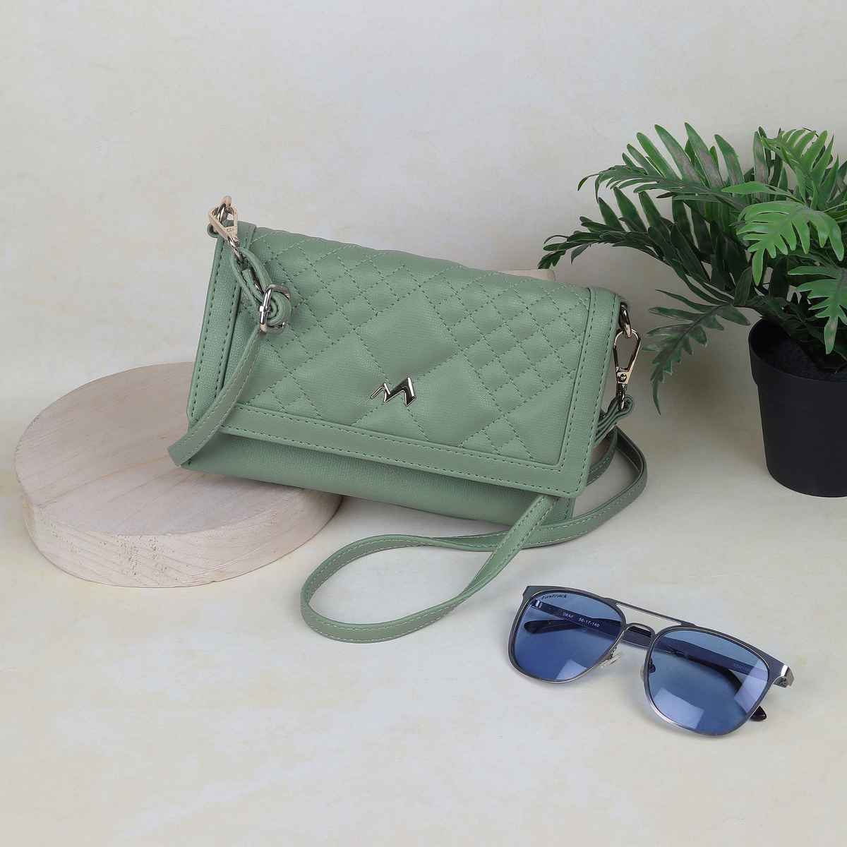 Metro Lightgreen Synthetic Wallet for Women | 95-116-60