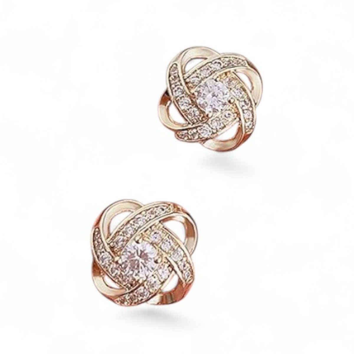 Just Lil Things Golden Eternity Knots Pin Earrings | jltz0021