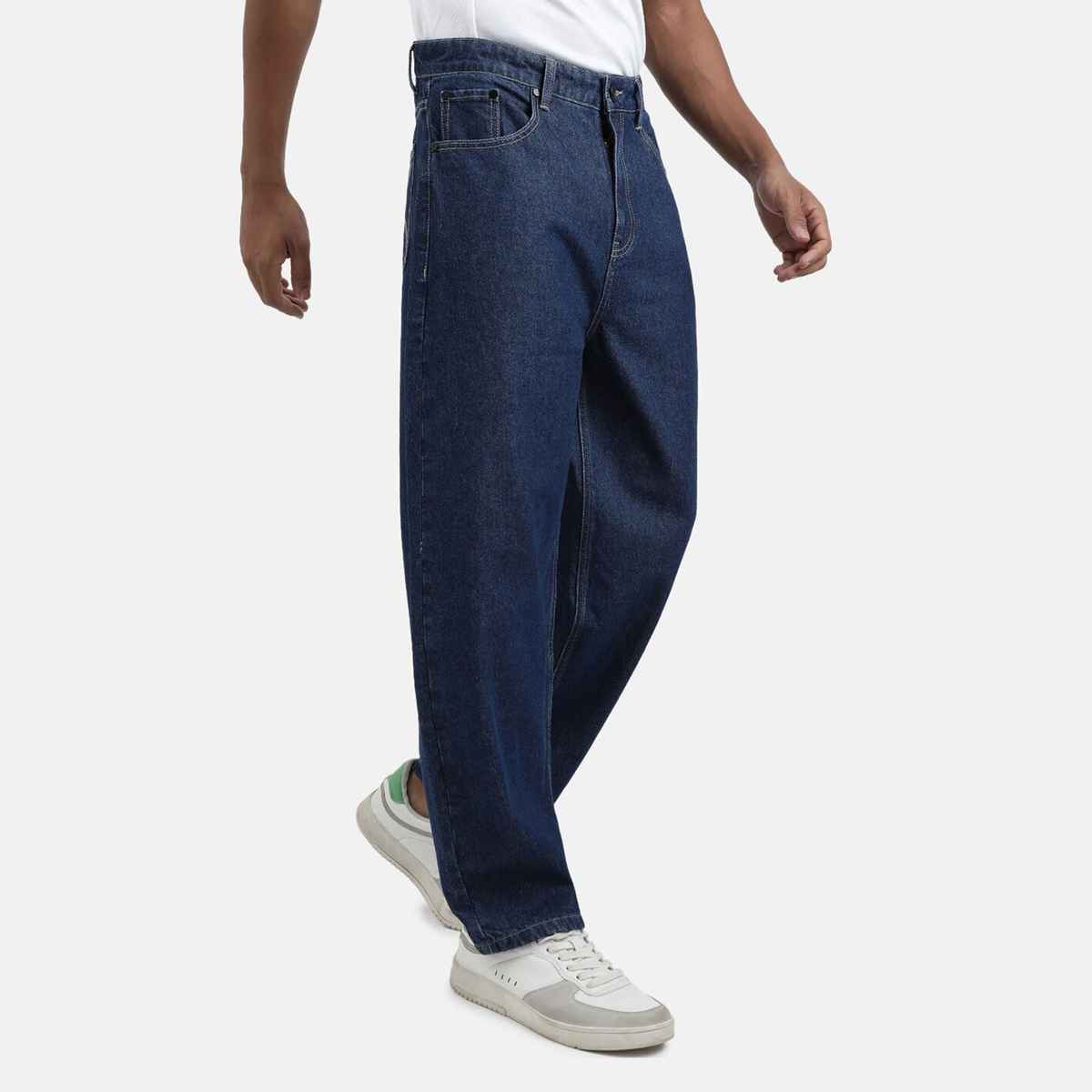 Bene Kleed Men's Baggy Fit Jeans | Blue - 34