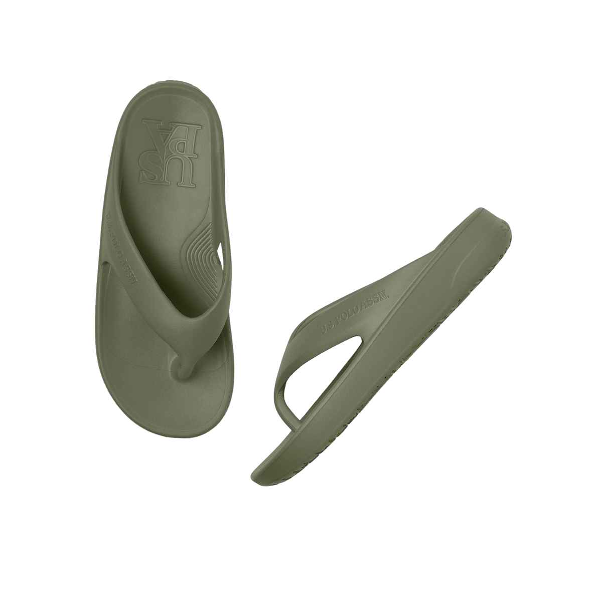U.S. Polo Assn. Men's | Men Axel 2.0 Foam Walk Flip Flop | Green | UK 10