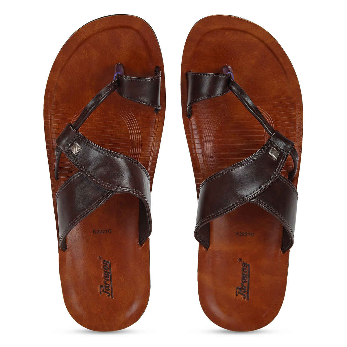 Paragon Men's Brown Pu Sandals PUK2221G UK 7