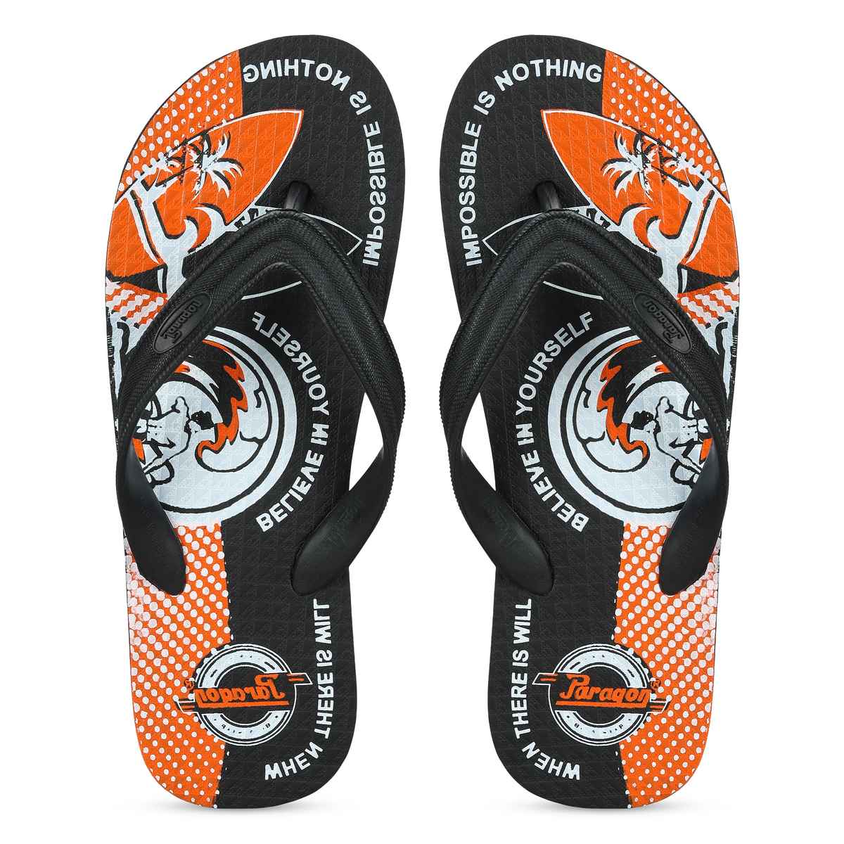 Paragon Men's Orange Hwk Slippers HWK3720G UK 6