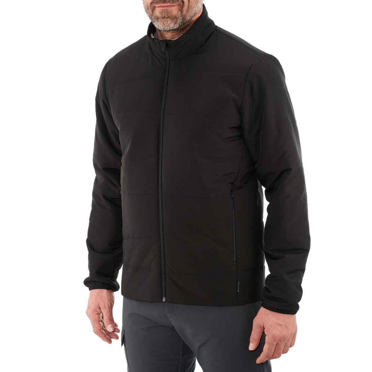 Decathlon | Forclaz Men's Puffer Jacket For Trekking | Black - 3XL