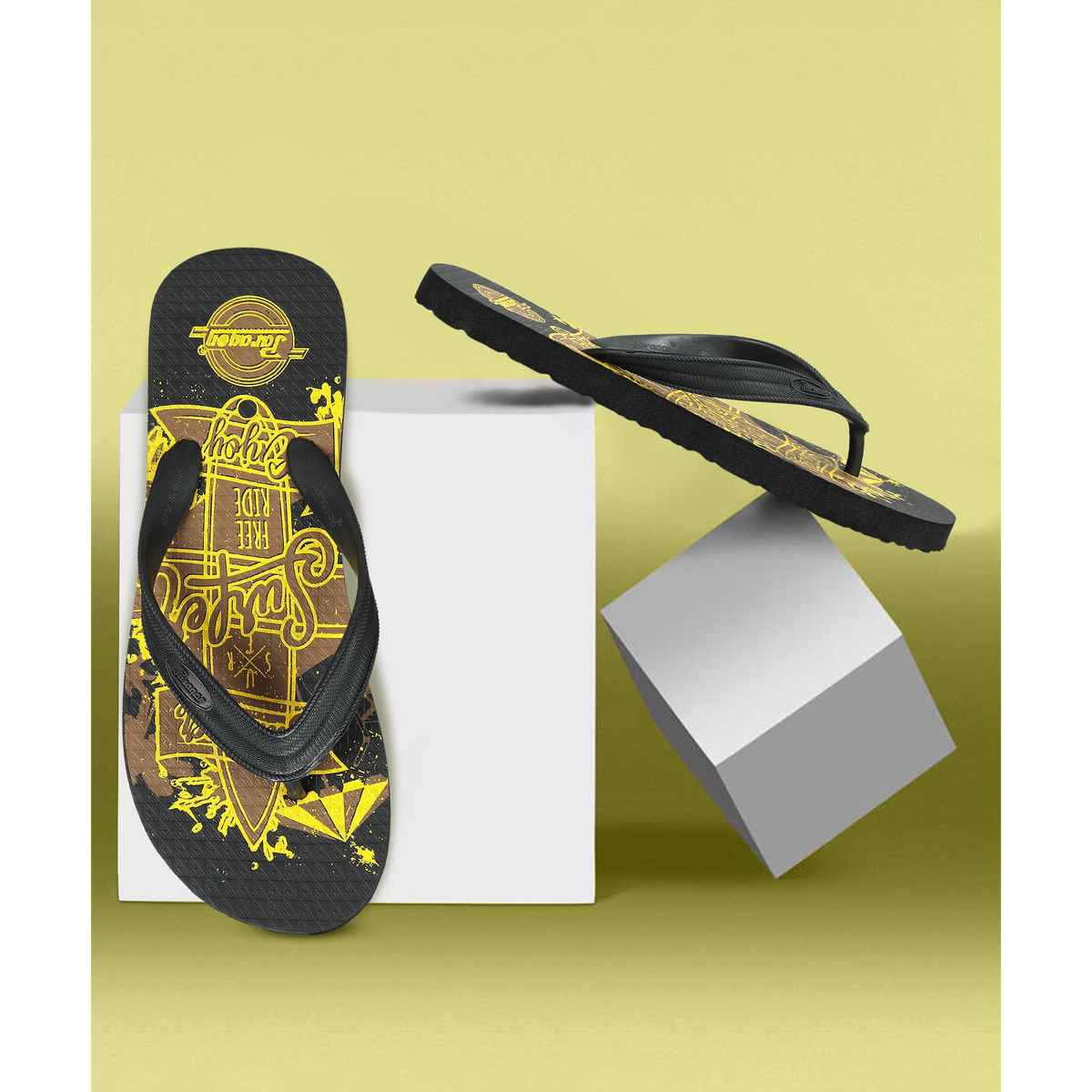 Paragon Men's Yellow Hwk Slippers HWK3719G UK 9