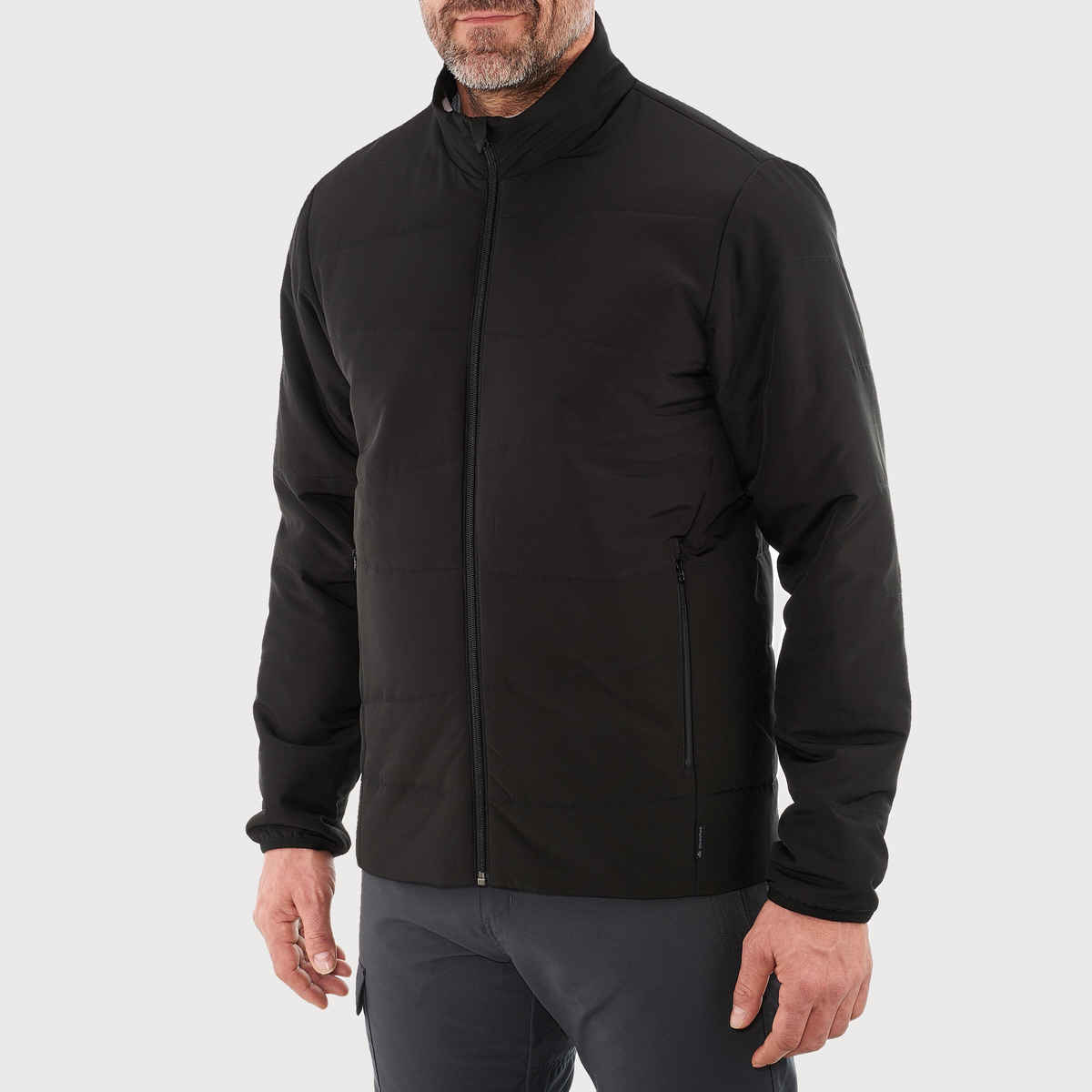 Decathlon Forclaz Men's Puffer Jacket for Trekking | Black | M