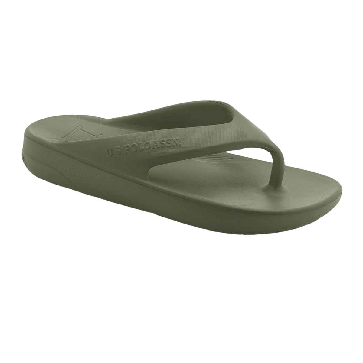 U.S. Polo Assn. Men's | Men Axel 2.0 Foam Walk Flip Flop | Green | UK 8