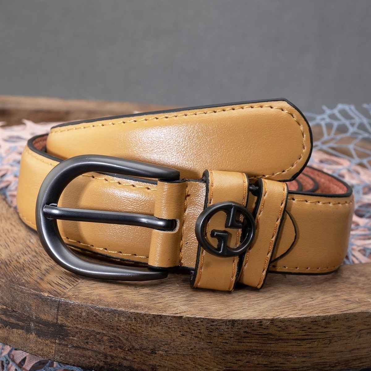 Buckleup Women's Belt | Model-Bublt2172 | Yellow