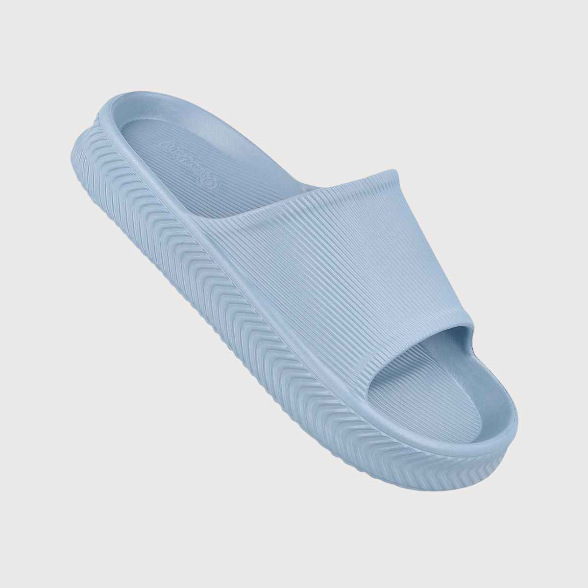 Walkaroo Men's Flip-Flop Sliders - WC8737 Aqua Blue UK7